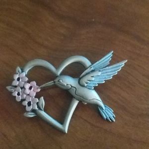 Pewter Hummingbird (Stamped)